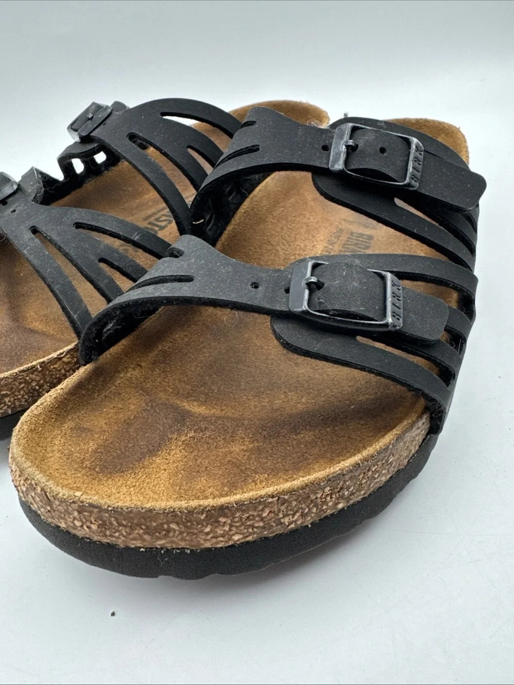Birkenstock Granada 245 Black Slip On Sandals Size US 7